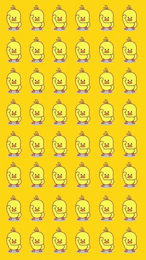 呆萌可爱网红卡通小黄鸭