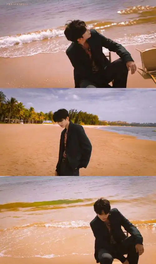 蔡徐坤海边冲浪