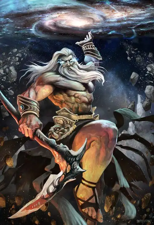 在希腊神话中,第二代神王克洛诺斯便是用母亲盖亚给予的精金镰刀(一说