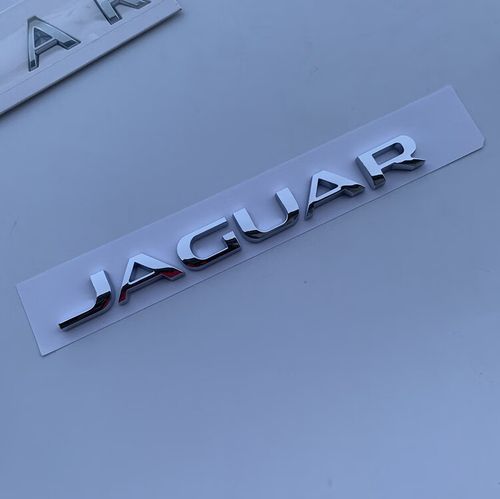 字标后尾标  xjl 改装字母标豹子车标标志贴黑色 jaguar(亮银色)