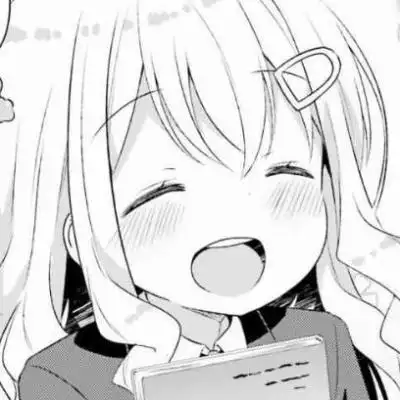 沫兮气质唯美可爱黑白漫可爱二次元女生头像