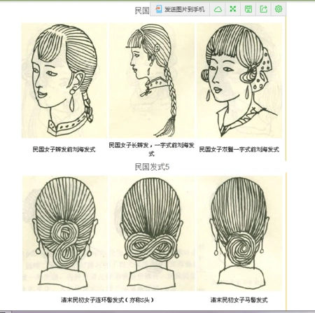求民国时期女子发型名称