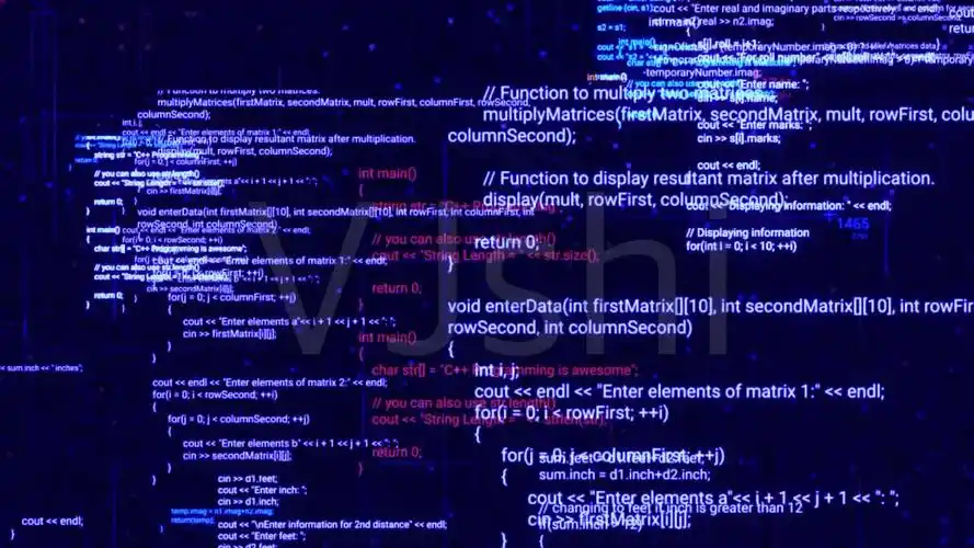 计算机代码程序语言屏幕滚动科技背景_1920x1080_高清视频素材下载