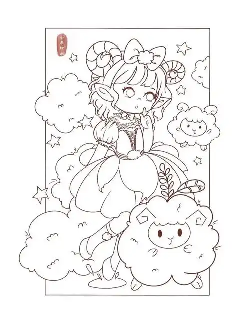 白羊座74‖十二星座原创插画系列