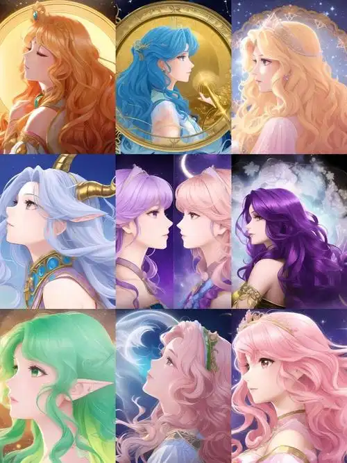 十二星座女神头像,你是哪一位小仙女?