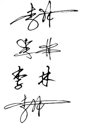 求各位大侠帮我设计一个连笔签名,名字是:李林.谢谢了