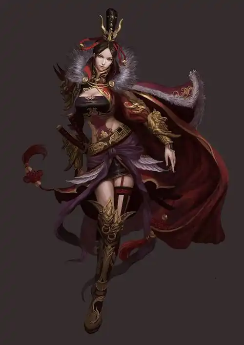 中国风女将军drawcrowd