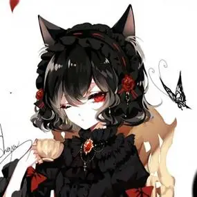 二次元猫妖头像高清诱惑的女生动漫猫妖头像图片