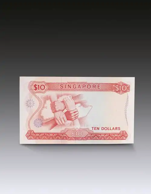 新加坡胡姬花错版10元钞票