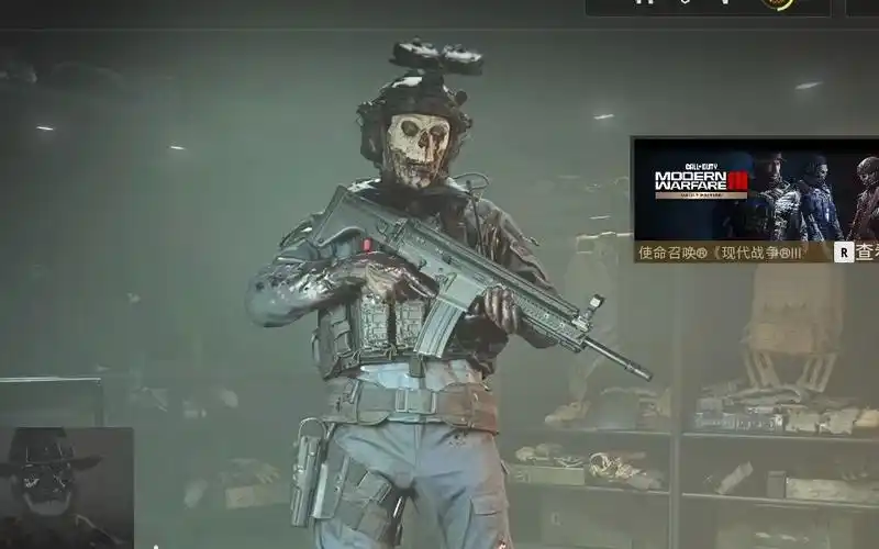 丧尸夜战幽灵 造型展示【使命召唤mw3 战区2.0】