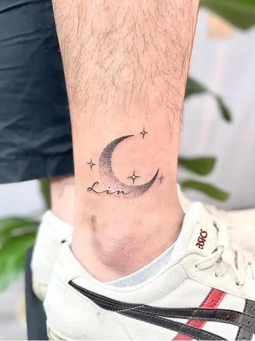 点刺月亮_纹身图案手稿图片_谛吾的纹身作品集