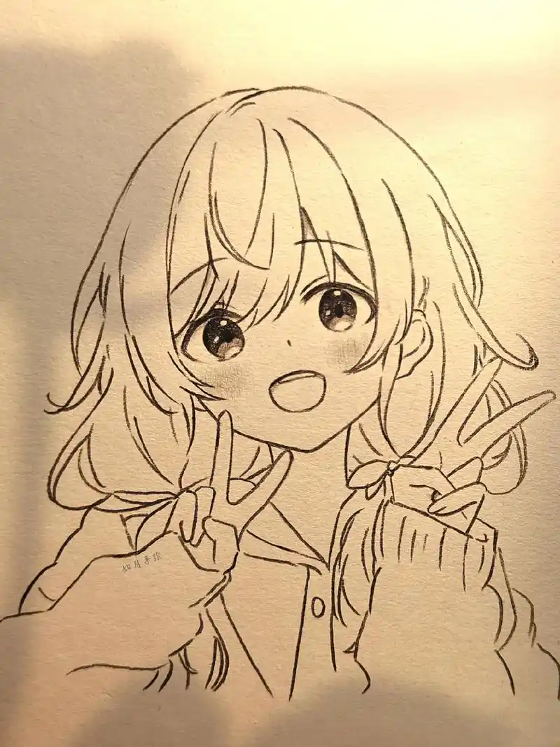 超级简单的动漫简笔画,快快画起来吧 #绘画 - 抖音