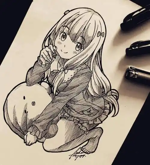 帅爆的手绘干货,动漫简笔画福利,来不及了,老司机快上车!_人物