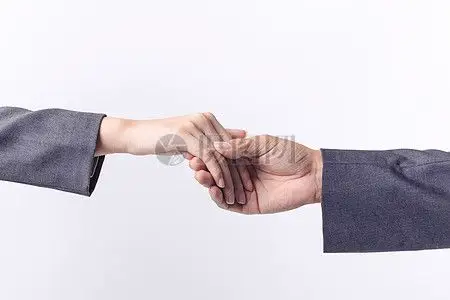 商务合作职业男女性握手图片素材