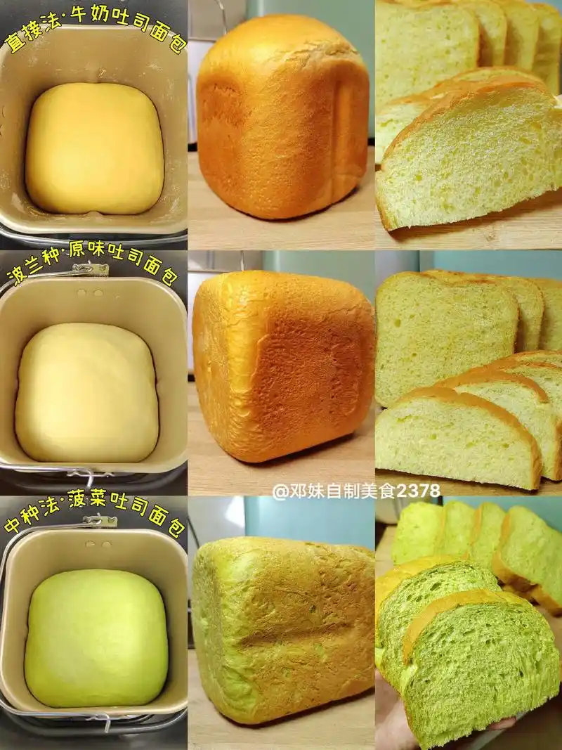 家庭版·免手揉【吐司面包】保姆级教程合集.