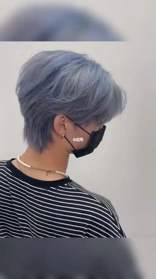 王嘉尔同款发色|蓝灰色9797|||今年流行发色之一:染一个雾霾蓝灰