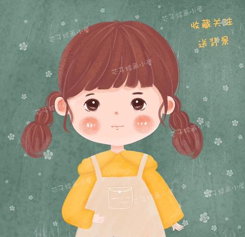 卡通人物插画儿童头像插画设计定制真人卡通画q版头像设计