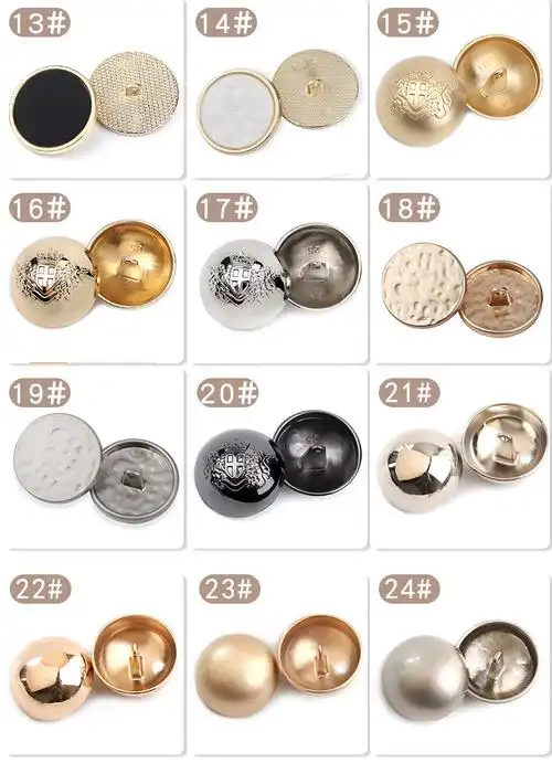 纽扣女扣子大全呢子衣服配件羊绒大衣扣风衣西装袖口金属钮扣20平面