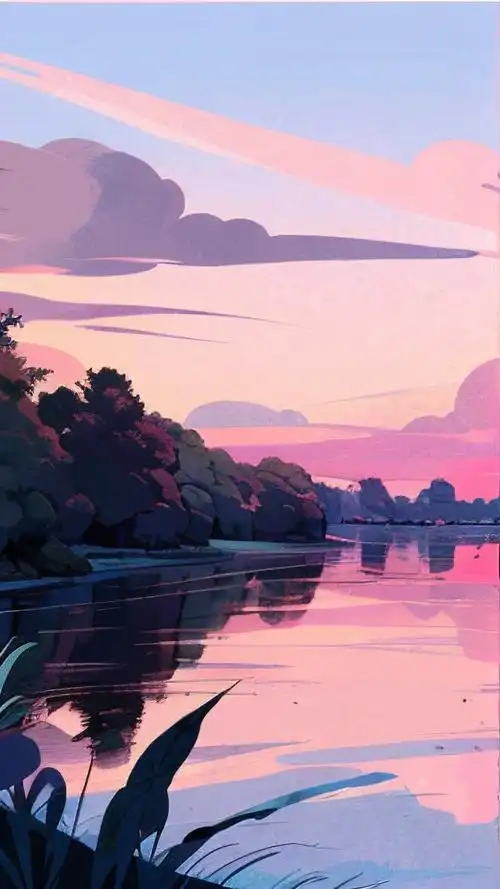 粉色干净背景图,感受粉色天空的清新🌸