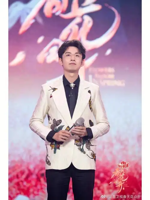 湖南卫视主持人齐思钧mackzheng西服