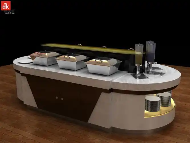 迪克欧式布菲台设计 自助餐桌子多功能 自助餐桌