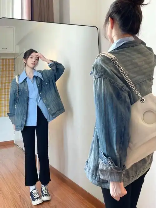 牛仔衣搭配什么裤子最好(牛仔外套搭配什么裤子好看)