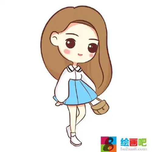 一步一步教你可爱小女孩简笔画步骤少女风人物头像订制 简笔画教程