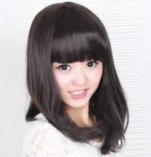 甜美可爱范齐刘海内扣梨花头发型打动他的心