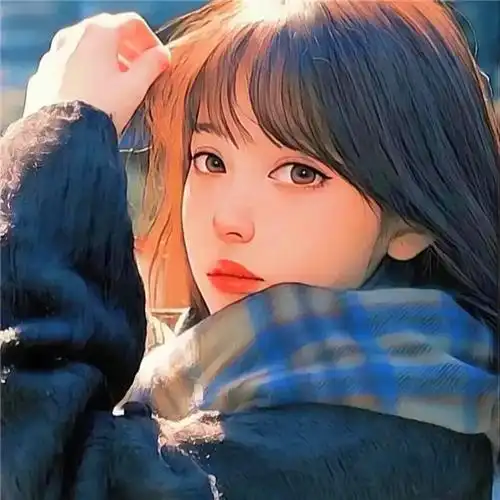 甜美可爱治愈系女生漫画头像图片