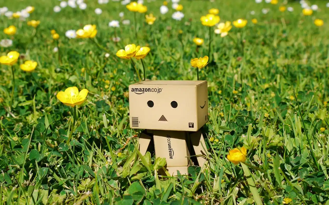 绿色护眼可爱纸箱人阿楞高清桌面壁纸下载高清大图预览1920x1200_卡通