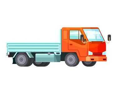 卡通蓝色货车素材-卡通蓝色货车图片素材下载-觅知网