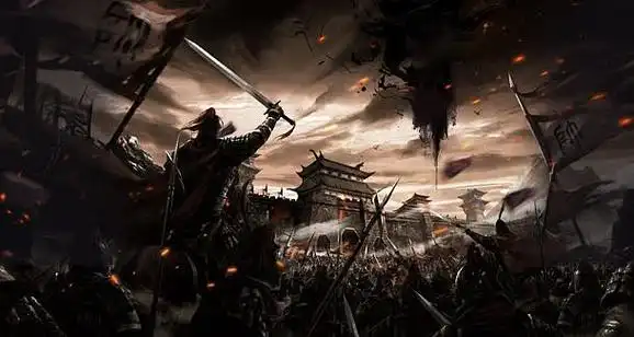 战场将军兵马背景png黑色头盔psdjpg数码产品促销背景png古代人物打战