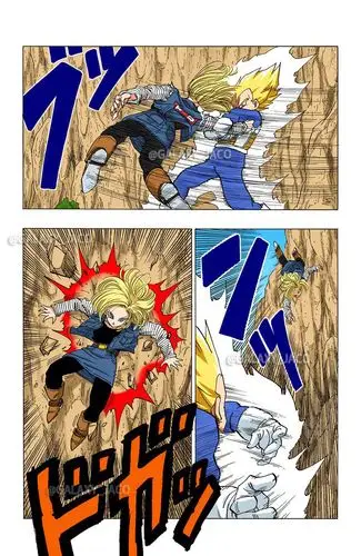 龙珠漫画全彩版沙鲁篇第19话贝吉塔对18号