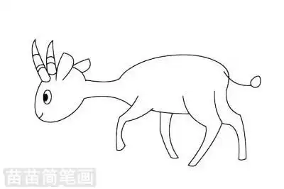 羚羊简笔画图片大全教程