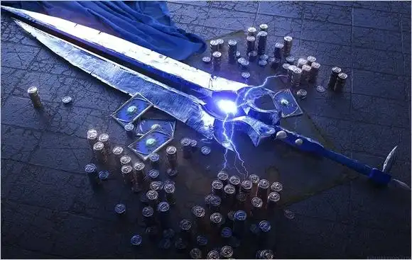 外服画家创作:魔兽世界各种橙色武器画作