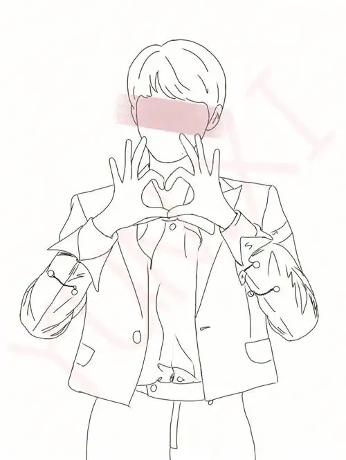 线稿宋亚轩4个版本