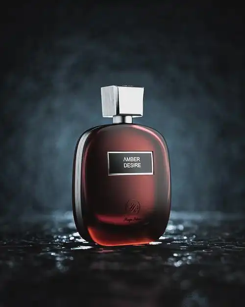 琥珀色的欲望香水瓶设计