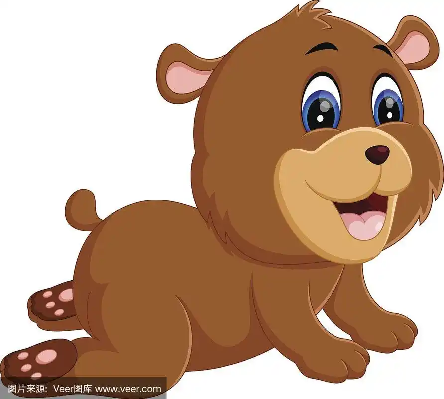 可爱的小熊卡通