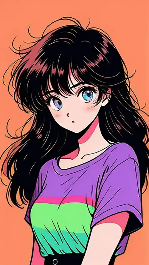 高冷女生壁纸,雪花中的神秘女生❄️👧🏻