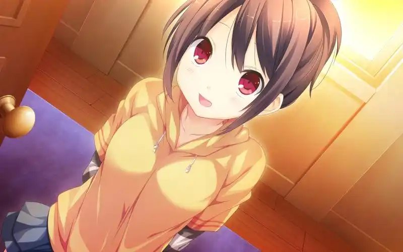 二次元动漫大眼萌妹子插画壁纸