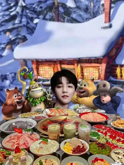 王俊凯回狗熊岭过年啦!