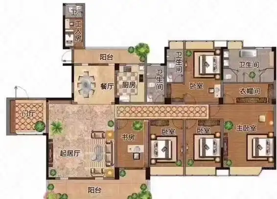【10图】市实验本部对面 碧桂园大平层豪宅 毛坯自由装修 六房三厅三
