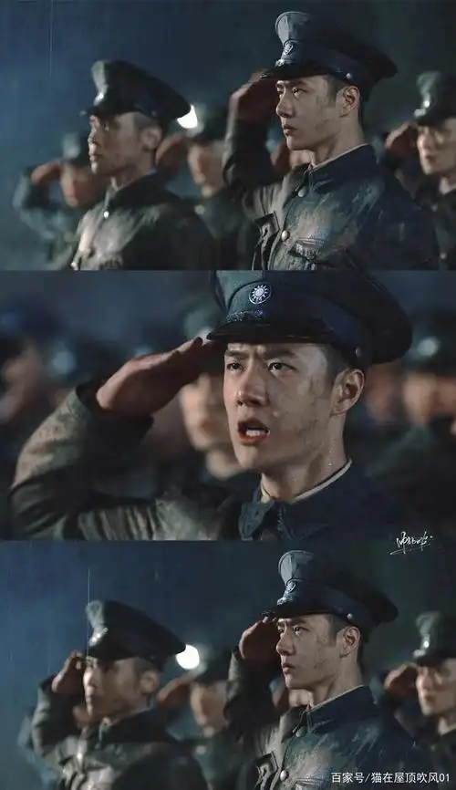 王一博的军装造型和回眸一笑