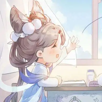 高清古风动漫情头一男一女 不明显古风动漫唯美情侣头像图片_情侣头像