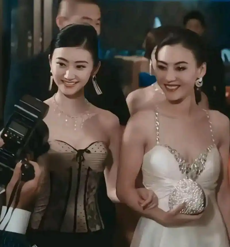 张柏芝.景甜同框气质款美女.