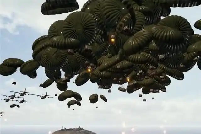 绝地求生:百名玩家同时召唤空投会怎样?飞机出场那一刻太震撼!