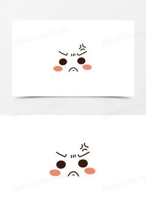 手绘生气卡通表情包素材