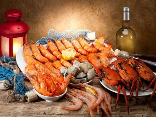 海鲜,虾,酒,螃蟹