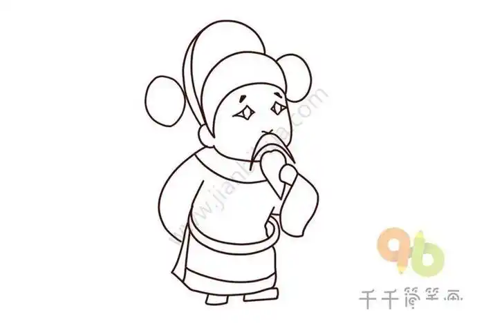 京剧人物简笔画简单男