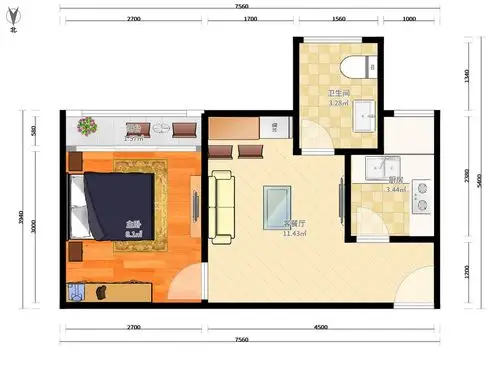 润创兴时代公寓户型图